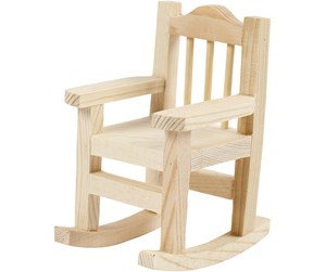 Kreative leker - Creativ Company Wooden Mini Rocking Chair - 56925