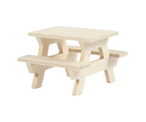 Kreative leker - Creativ Company Wooden Mini Picnic Table - 56927