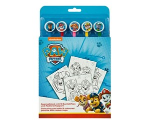 Hobbyartikler - Undercover Coloring block PAW Patrol with 5 Colored Pencils - PPUT1300