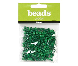 Kreative leker - Creativ Company Wooden Beads Green 150pcs. - 570397