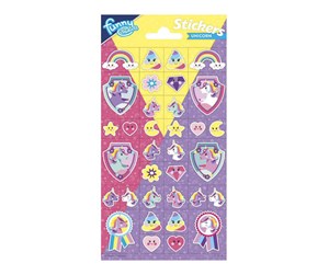 Kreative leker - Totum Sticker sheet Glitter - Unicorn - 100719