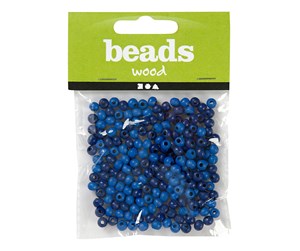 Kreative leker - Creativ Company Wooden Beads Blue 150pcs. - 570398