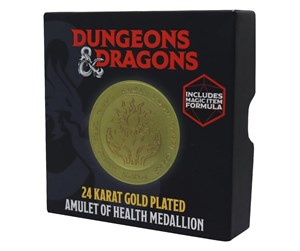 Reklameartikler - FaNaTtik - Dungeons & Dragons 24k Gold Plated Amulet of Health Medallion - HAS-DUN04