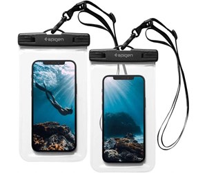 Mobil - Andre tilbehør - Spigen Aqua Shield WaterProof Case A601 2 Pack - Black - AMP04523