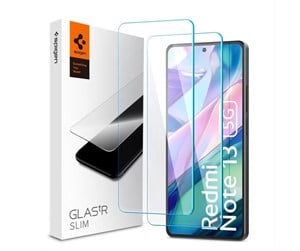 Mobil - Beskyttelsesglass - Spigen Glass tR Slim 2 Pack for Xiaomi Redmi Note 13 5G - AGL08294