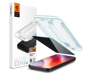 Mobil - Beskyttelsesglass - Spigen Glass tR EZ Fit HD (Privacy) 1 Pack - Transparency - iPhone 16 Pro - AGL07936