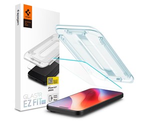 Mobil - Beskyttelsesglass - Spigen Glass tR EZ Fit HD 1 Pack - Transparency - iPhone 16 Pro - AGL07935