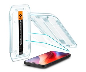 Mobil - Beskyttelsesglass - Spigen Glass tR EZ Fit 2 Pack - Transparency - iPhone 16 Pro - AGL07928