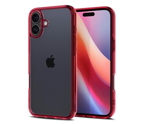 Mobil - Deksel og etui - Spigen Ultra Hybrid - Red Crystal - iPhone 16 - ACS08203