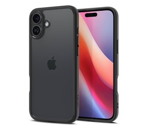 Mobil - Deksel og etui - Spigen Ultra Hybrid - Matte Black - iPhone 16 - ACS08201