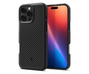 Mobil - Deksel og etui - Spigen Core Armor - Matte Black - iPhone 16 Pro - ACS08157