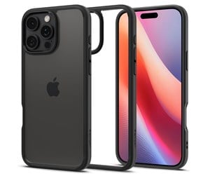 Mobil - Deksel og etui - Spigen Ultra Hybrid - Matte Black - iPhone 16 Pro - ACS08125