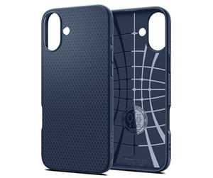 Mobil - Deksel og etui - Spigen Liquid Air - Navy Blue - iPhone 16 Plus - ACS08067