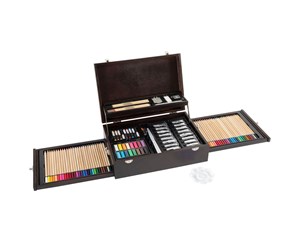 Skrive- & Tegneverktøy - Creative Craft Group Luxury Wooden Creative Suitcase 115 pcs. - AR0940/GE