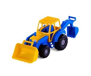 Leketøysbil - Cavallino Toys Cavallino Tractor with Front Loader Blue - 3005WD01