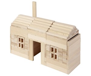 Byggesett - Goki Wooden Building Planks 200 pcs. - 58563