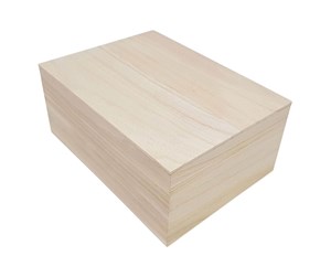 Barnerom - Playwood Wooden Box A5 Size with Lid - SL047B