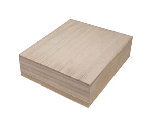 Barnerom - Playwood Square Box with Loose Lid Paulownia Wood - sl046A