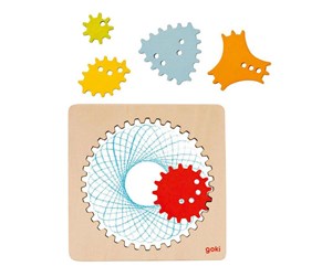 Kreative leker - Goki Wooden Spirograph Drawing Set 6 pcs. - 58440