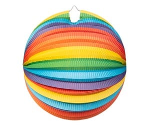 Leketøy - Globos Paper Lantern Round Rainbow 25cm - 6285