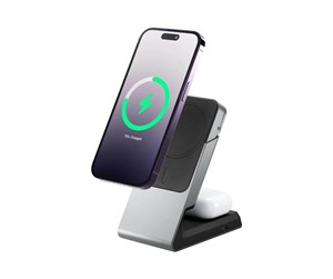 Mobil - Adaptere og ladere - ALOGIC Matrix wireless charging stand - 2-in-1 - magnetic - 15 Watt - MSCDD