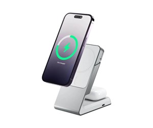 Mobil - Adaptere og ladere - ALOGIC Matrix wireless charging stand - 2-in-1 - magnetic - 15 Watt - MSCDDWH