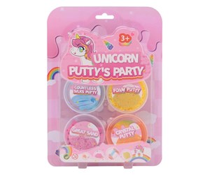 Kreative leker - Johntoy Unicorn Putty Party 4pcs - 24525