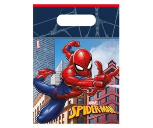 Leketøy - Globos Paper Party Bags Spider-Man Crime Fighter 6 pcs. - 94082