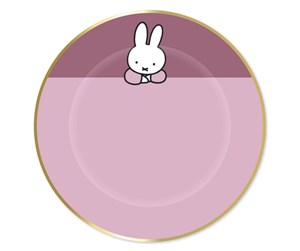 Leketøy - Haza Witbaard Plates Miffy Pink 8 pcs. - 439150