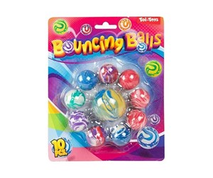 Leketøy - Toi-Toys Fun Bouncing Balls Marble 10 pcs. - 42522A