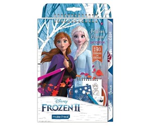 Kreative leker - Spectron Frozen Sketch and Sticker Book with Stencils - 4207