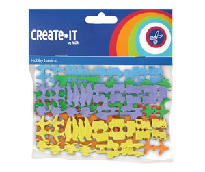 Kreative leker - Haza Witbaard Foam stickers Vehicles 72 pcs. - 192308