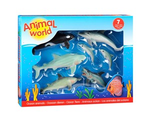 Figurer - Johntoy Ocean Animals Giftbox 7pcs. - 26787