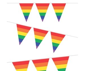 Leketøy - Haza Witbaard Flag line Rainbow 10mtr. - 405587