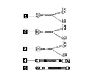 Diverse kabel - Lenovo storage cable kit - 4X97A80416