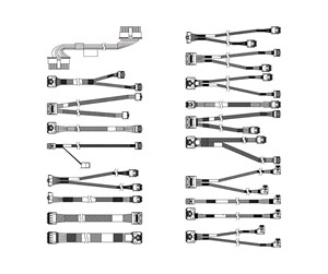 Diverse kabel - Lenovo storage cable kit - 4X97A86419