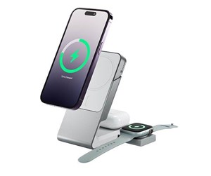 Mobil - Adaptere og ladere - ALOGIC Matrix 3-In-1 Universal Magnetic Charging Dock - MSCDDAWCWH