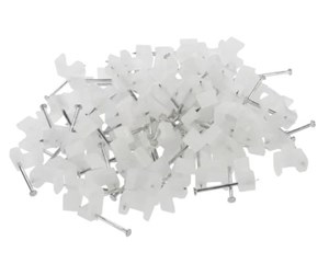 Kabelordner/Kabelstrømpe - Nordic Quality Cable Clip 3x5mm Neutral 100 pcs. - 322722