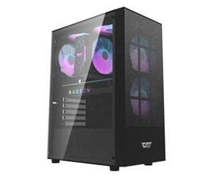 Kabinett - Darkflash Computer case A290 + 3 fans (black) - Kabinett - Miditower - Svart - A290