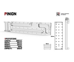 Kabinett-tilbehør - CSFG Pinion R Distro Plate - CSFG-PIN-BUNDLE-R