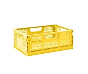 Barnerom - 3 Sprouts - Modern Folding Crate Large Yellow - ICLGYL