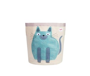 Barnerom - 3 Sprouts Storage Bin - Blue Cat - IBNCAT