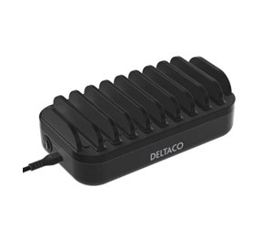 Mobil - Adaptere og ladere - Deltaco USB charging station 7x USB-A 2.4 A 3x USB-C PD - DPS-0204