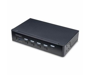 KVM-switch - StarTech.com 4-Port DisplayPort KVM Switch 4K 60Hz TAA Compliant - KVM / audio / USB switch - 4 ports - TAA Compliant - P4AD122-KVM-SWITCH