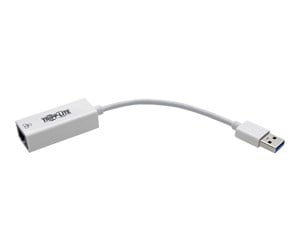 Nettverksadapter - Eaton Series USB 3.0 SuperSpeed to Gigabit Ethernet NIC Network Adapter RJ45 10/100/1000 White - U336-000-GBW