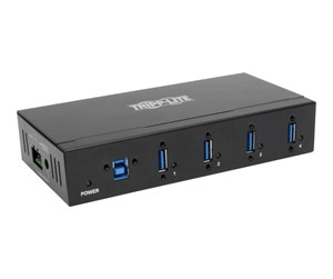 USB-hub - Eaton series 4-Port Rugged Industrial USB 3.0 SuperSpeed Hub USB-hub - 4 porter - Svart - U360-004-IND