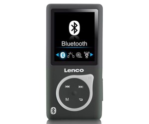 Mp3-spiller & Tilbehør - Lenco XEMIO-768 - MP3/MP4 player with Bluetooth® incl. 8GB micro SD card - Grey - MP3-spiller 8 GB - XEMIO-768 Grey