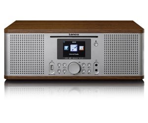 DAB, nettverks- og klokkeradio - Lenco DIR-270WD - Radio with Internet DAB FM radio/ CD/BT - Wood - DIR-270WD