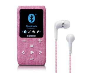 Mp3-spiller & Tilbehør - Lenco Xemio-861PK - MP3/MP4 Player with Bluetooth® 8GB Micro SD Card - Pink - MP3-spiller 8 GB - Xemio-861PK