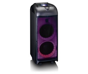 Bærbare festhøyttalere - Lenco PA-260BK - PA with full front LED lighting and disco ball - Bluetooth - Black - PA-260BK